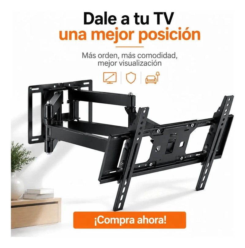 SOPORTE DE PARED ARTICULADO PARA TV DE 40 A 80 PULGADAS - 2