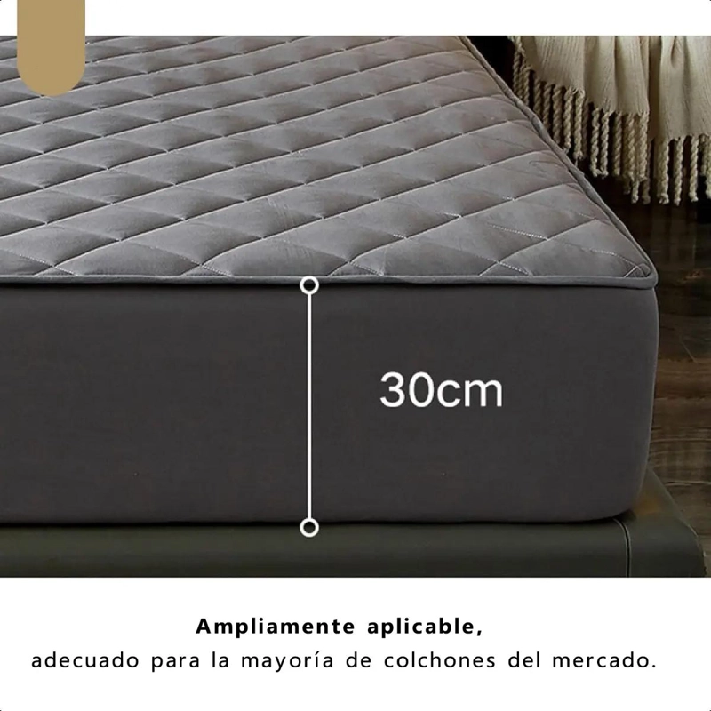 CUBRECOLCHON IMPERMEABLE PARA CAMA DE 2 PLAZAS CON CONFORT - 10