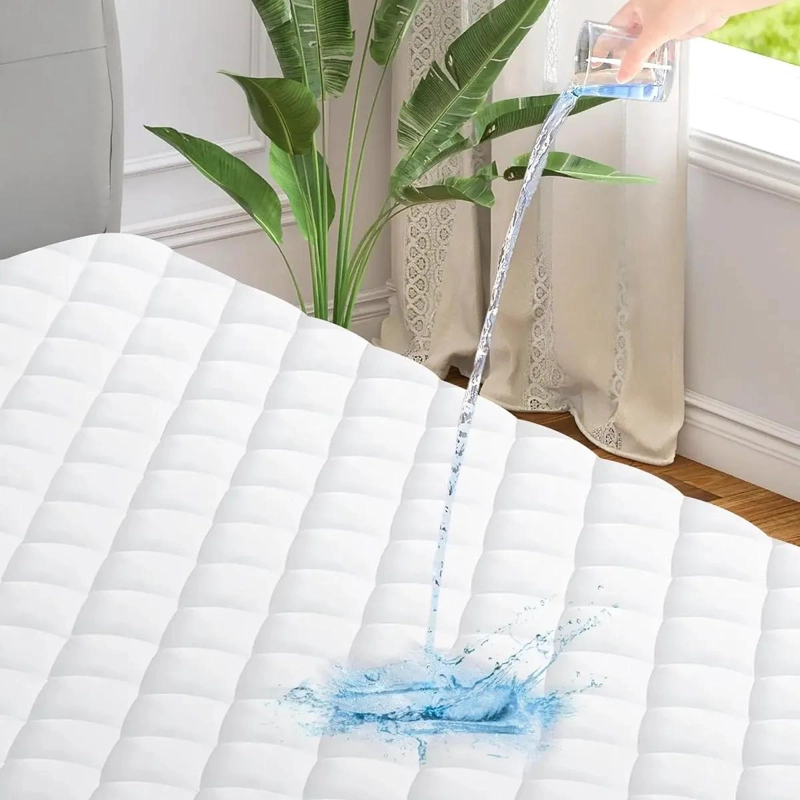 CUBRECOLCHON IMPERMEABLE PARA CAMA DE 2 PLAZAS CON CONFORT - 3