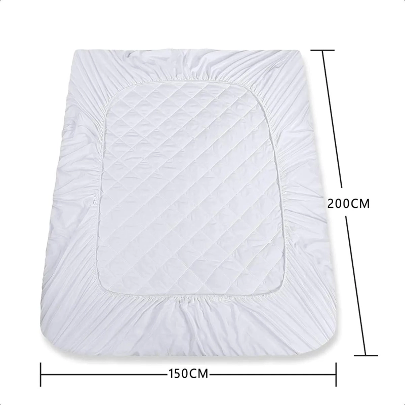 CUBRECOLCHON IMPERMEABLE PARA CAMA DE 2 PLAZAS CON CONFORT - 4