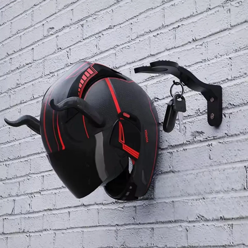 SOPORTE DE PARED PARA CASCO DE MOTO Y ACCESORIOS - 2