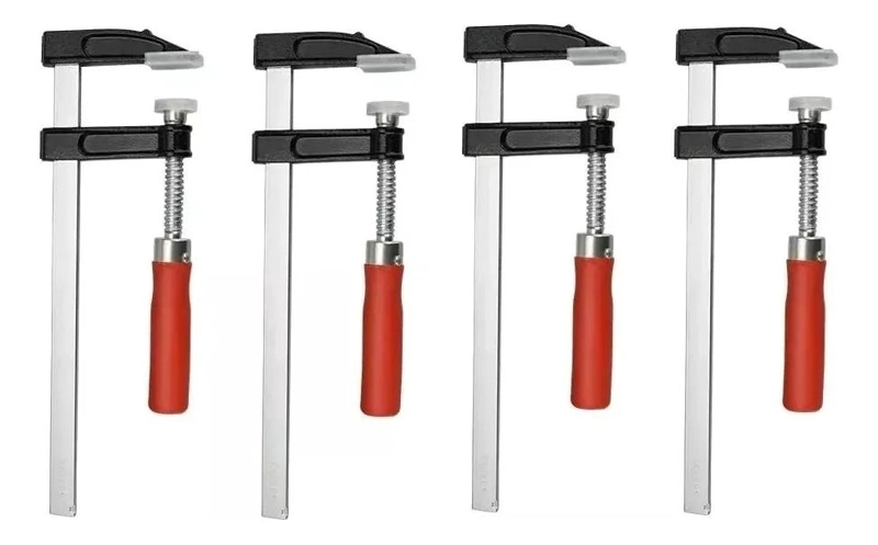 PRENSA F PARA CARPINTERIA 120MM X 400MM RESISTENTE Y DURADERA - 1