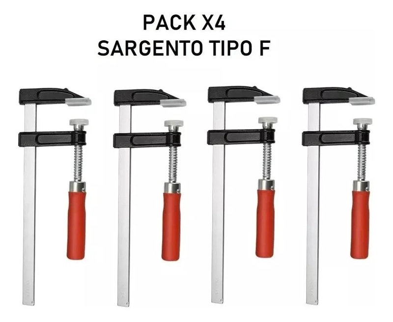 PRENSA F PARA CARPINTERIA 120MM X 400MM RESISTENTE Y DURADERA - 5