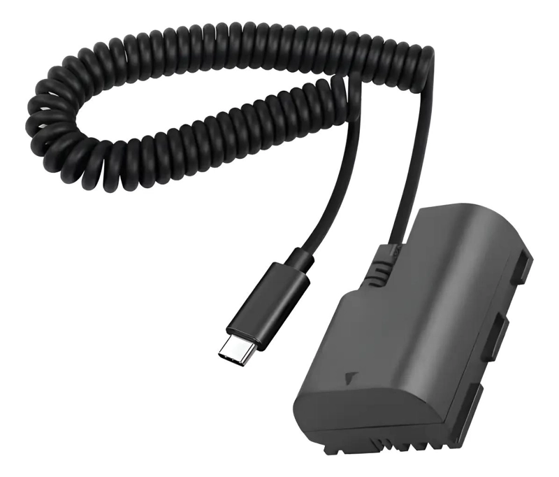 BATERIA FICTICIA LP-E6 PARA CAMARAS CANON CON USB-C - 1