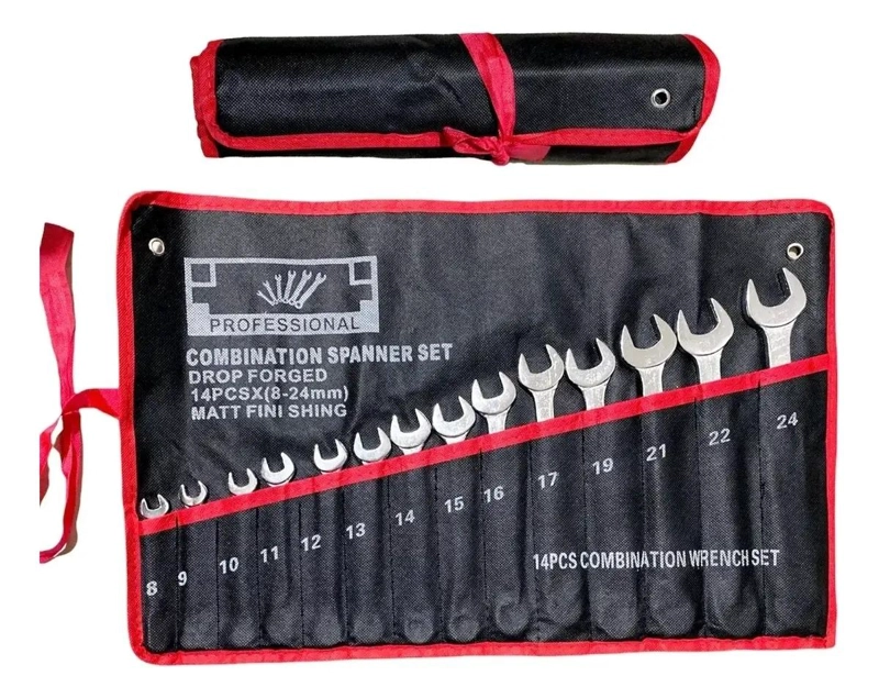 JUEGO DE LLAVE COMBINADA 14 PIEZAS - 1