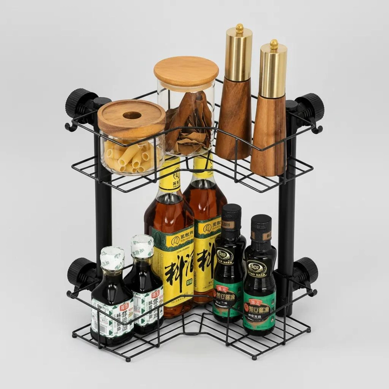 ORGANIZADOR DE COCINA ESQUINERO DE DOS NIVELES - 1