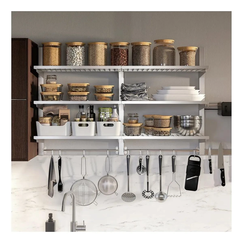 BARRA ORGANIZADORA DE COCINA DE ACERO INOXIDABLE 56 CM - 2