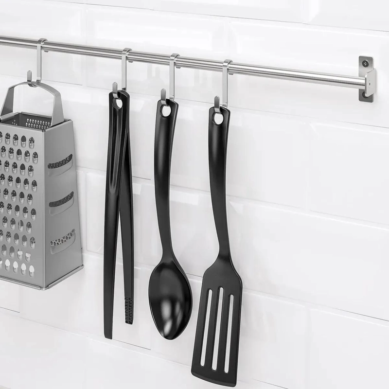 BARRA ORGANIZADORA DE COCINA DE ACERO INOXIDABLE 56 CM - 6