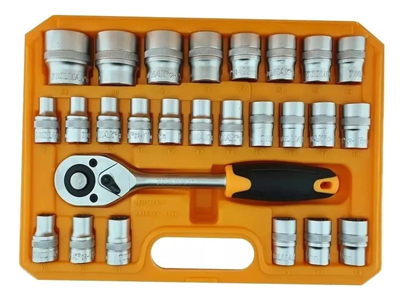 JUEGO DE DADOS HEXAGONALES Y TORX DE 32 PIEZAS CON CHICHARRA - 2