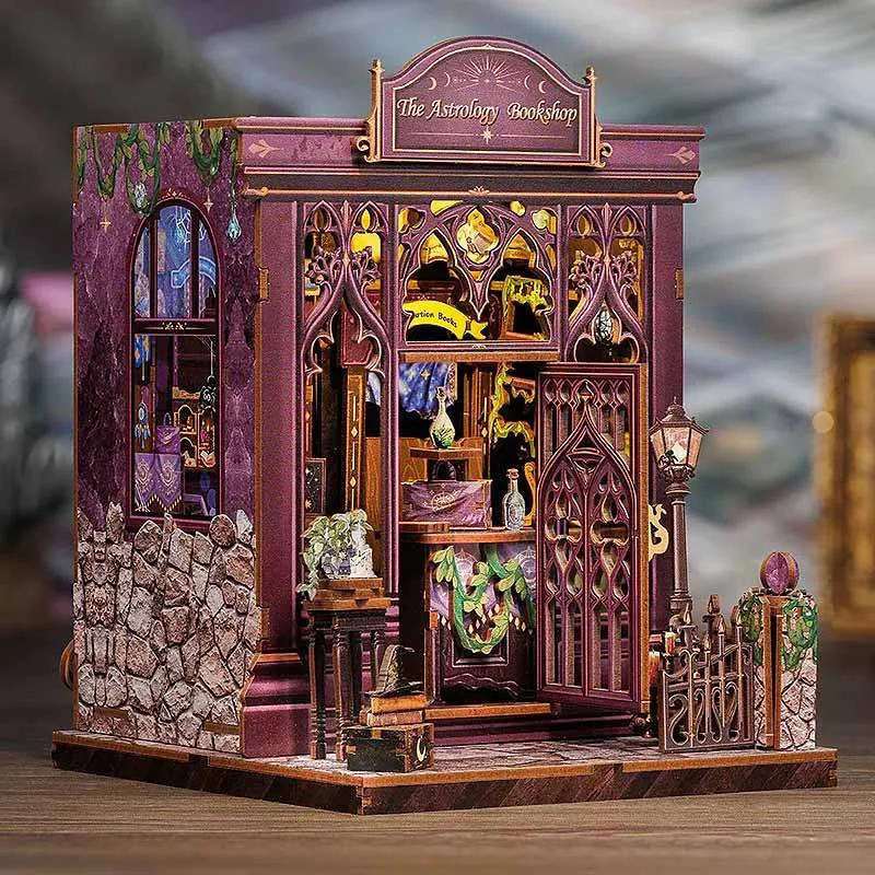SEPARADOR DE LIBROS 3D ASTROLOGIA CON ILUMINACION INTERIOR - 3