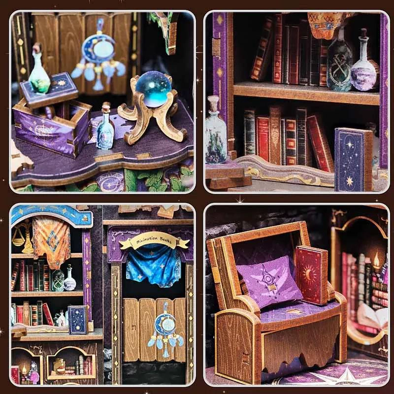 SEPARADOR DE LIBROS 3D ASTROLOGIA CON ILUMINACION INTERIOR - 5