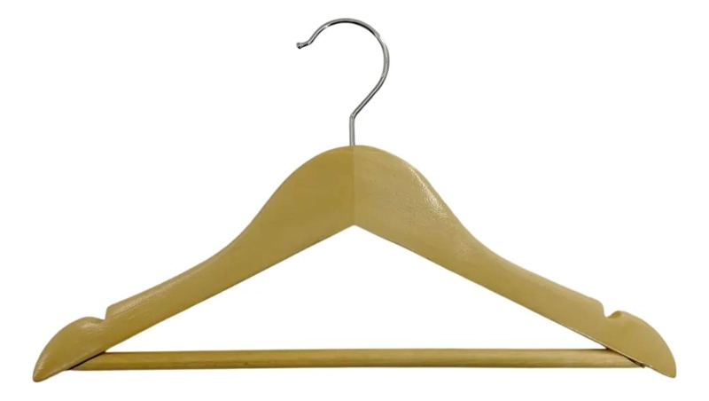 PACK DE 10 COLGADORES DE MADERA PARA ROPA INFANTIL Y ADULTO - 1