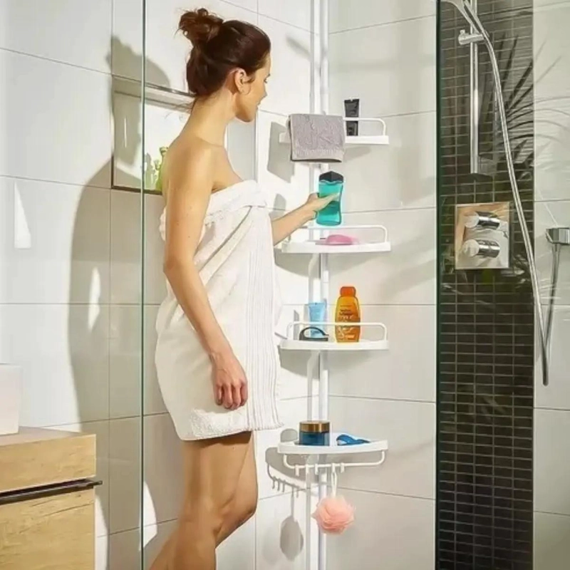 ESTANTE ORGANIZADOR ESQUINERO PARA BAÑO Y DUCHA - 2