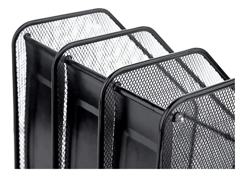 ORGANIZADOR METALICO PARA LIBROS Y REVISTAS CON 3 NIVELES - 5