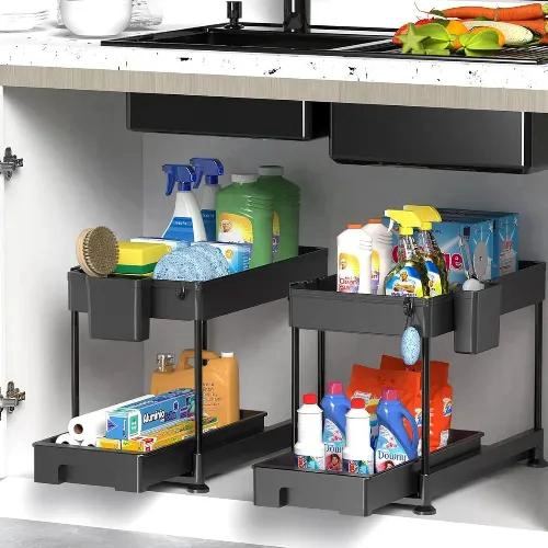 ORGANIZADOR DESLIZANTE PARA BAÑO Y COCINA CON CAJON - 2