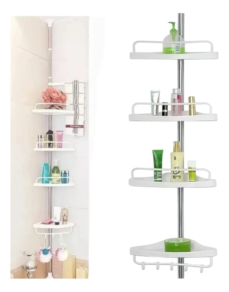 REPISA ESQUINERA AJUSTABLE PARA DUCHA Y BAÑO ORGANIZADOR - 4