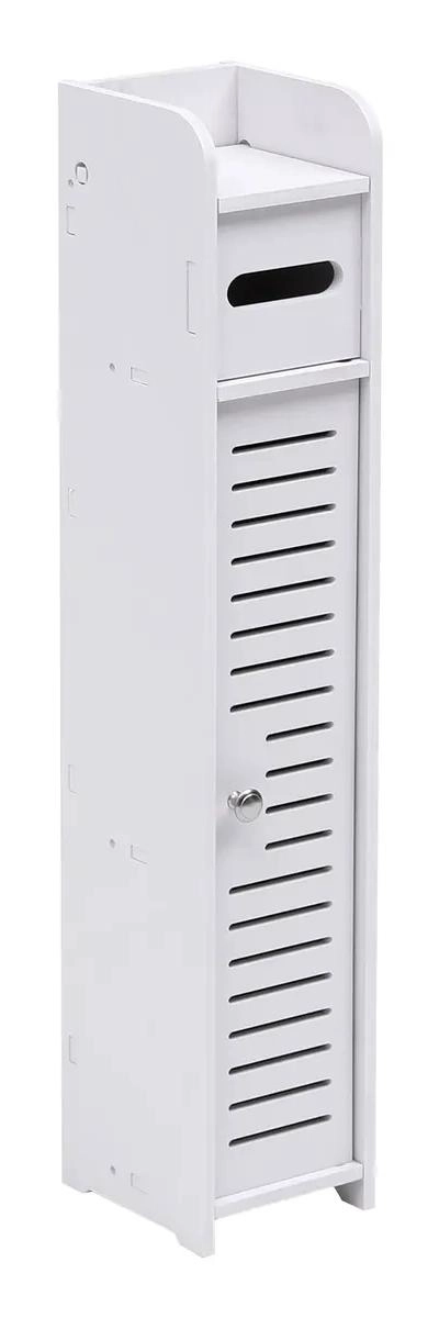 MUEBLE ORGANIZADOR DE BAÑO CON PUERTA Y ESTANTES - 1