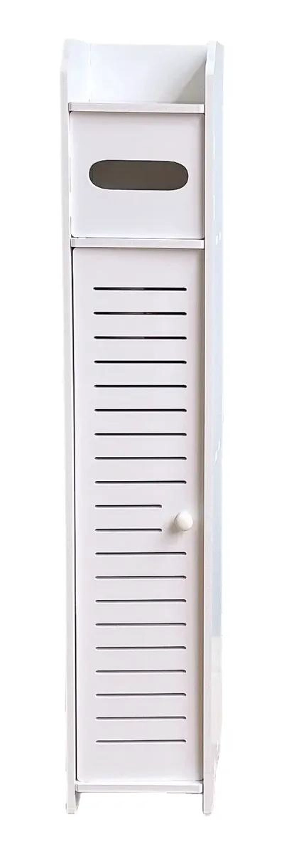 MUEBLE ORGANIZADOR DE BAÑO CON PUERTA Y ESTANTES - 2