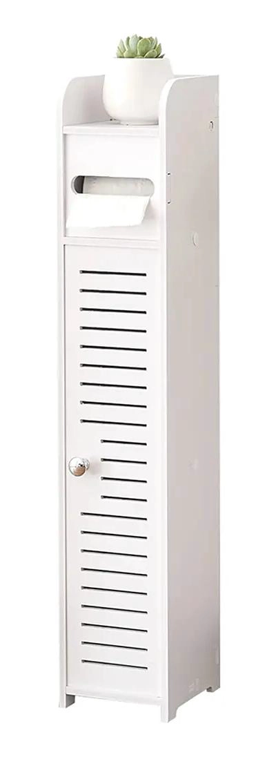 MUEBLE ORGANIZADOR DE BAÑO CON PUERTA Y ESTANTES - 3