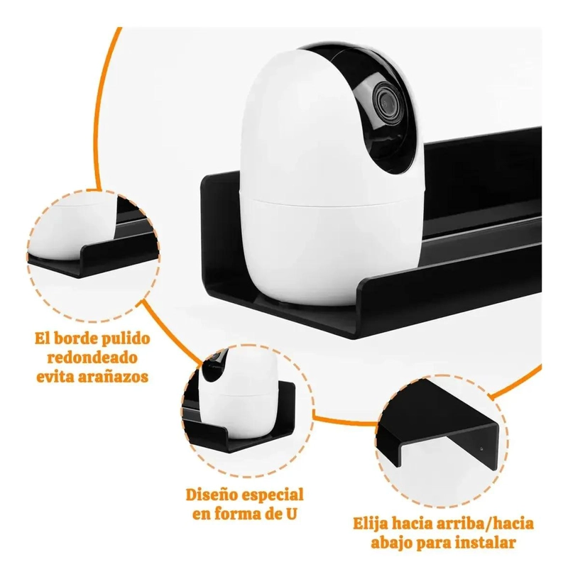 ESTANTE FLOTANTE DE ACRILICO PARA BAÑO Y COCINA - 5