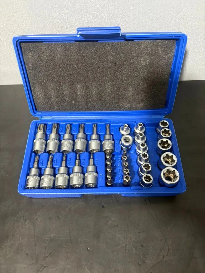 SET DE LLAVES DE TUBO Y BROCAS, 34 PIEZAS PARA BRICOLAJE - 1
