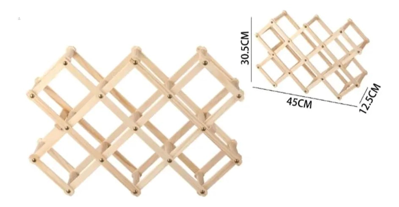 ORGANIZADOR PLEGABLE DE MADERA PARA OFICINA Y HOGAR - 2