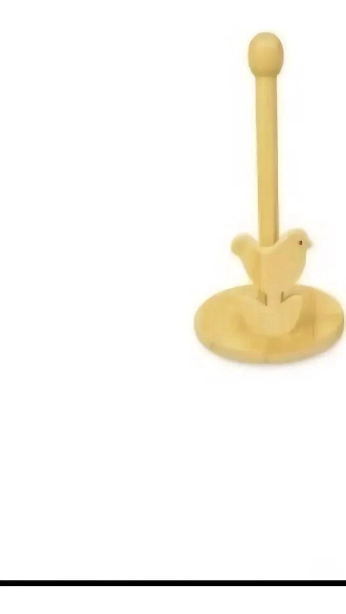 PORTARROLLO DE COCINA DE MADERA CON DISEÑO FLORAL ELEGANTE - 2