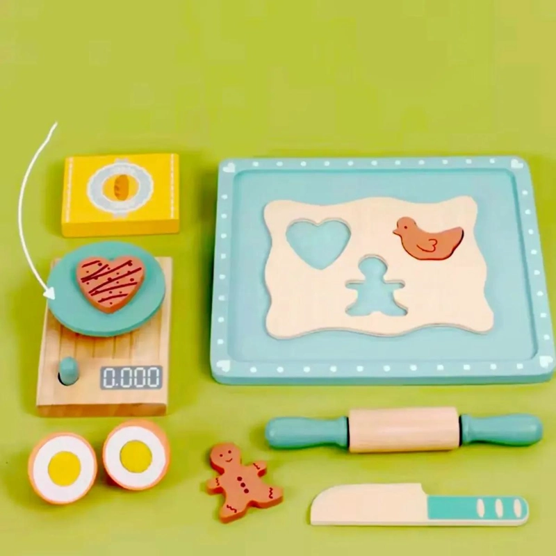 SET DE COCINA INFANTIL PARA HACER GALLETAS DE MADERA - 2