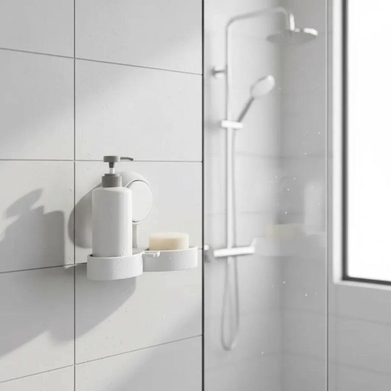 ORGANIZADOR BLANCO PARA BAÑO IDEAL PARA PRODUCTOS DE ASEO PERSONAL - 8