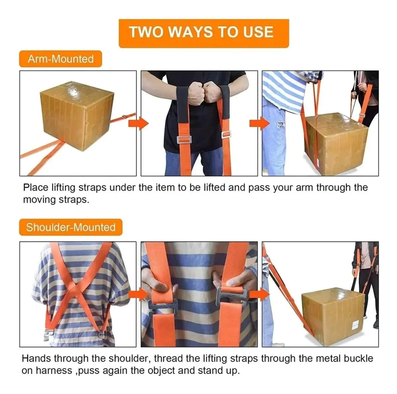 CORREAS AJUSTABLES DE SEGURIDAD PARA MOVER MUEBLES PESADOS - 5