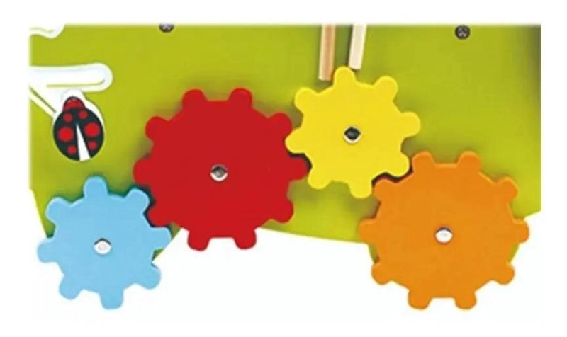 COCODRILO DE MADERA INTERACTIVO PARA PARED MONTESSORI - 5