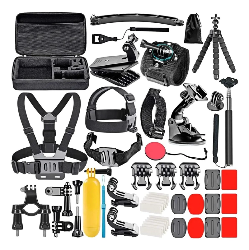 KIT DE ACCESORIOS COMPLETO PARA CAMARAS DE DEPORTES - 1