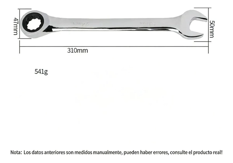 LLAVE PUNTA Y CORONA 24 MM CON CHICHARRA - 2