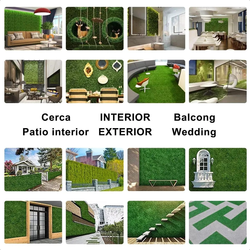 PASTO ARTIFICIAL TRE BOL PARA JARDIN VERTICAL 60X40 CM - 8