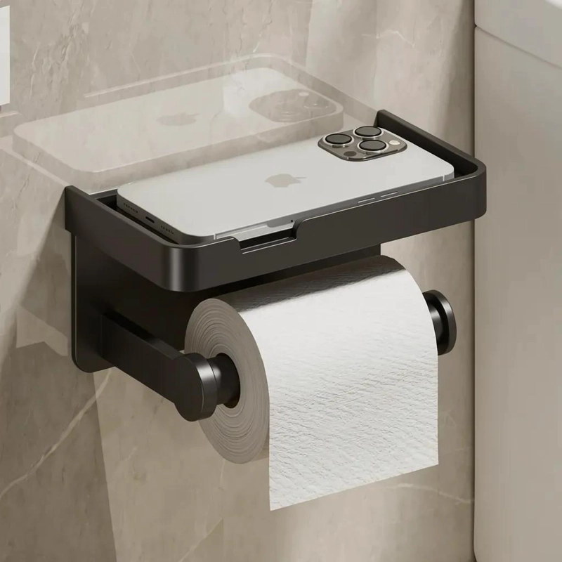 SOPORTE DE PAPEL HIGIE NICO Y ORGANIZADOR PARA BAÑO - 1