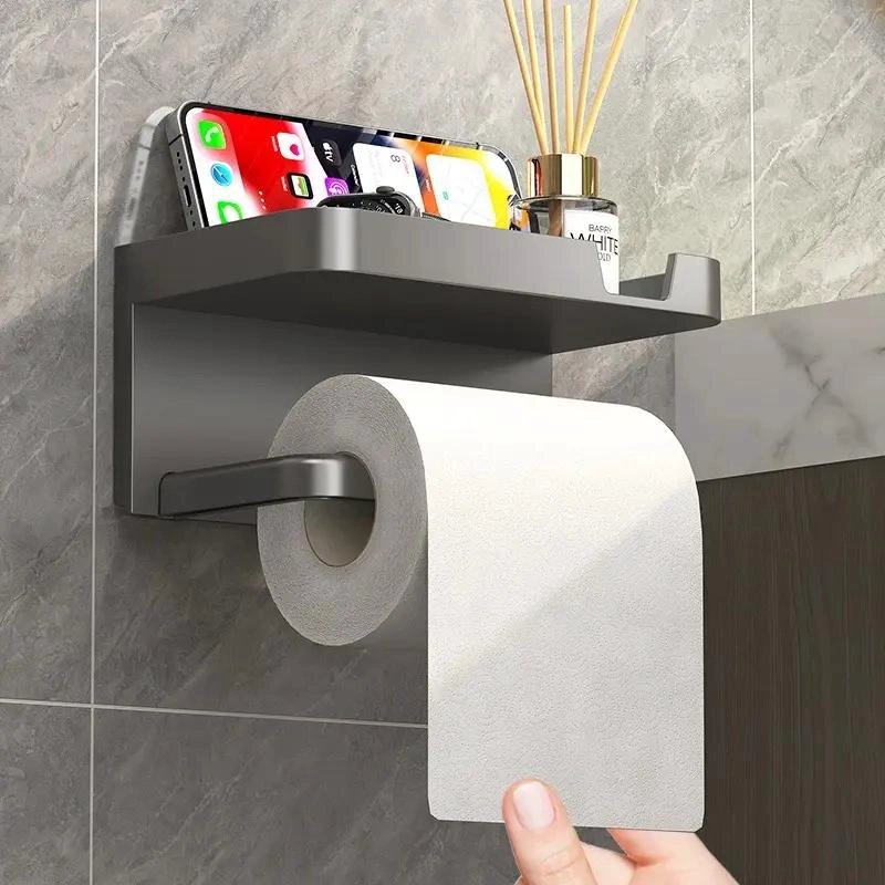 SOPORTE DE PAPEL HIGIE NICO Y ORGANIZADOR PARA BAÑO - 2