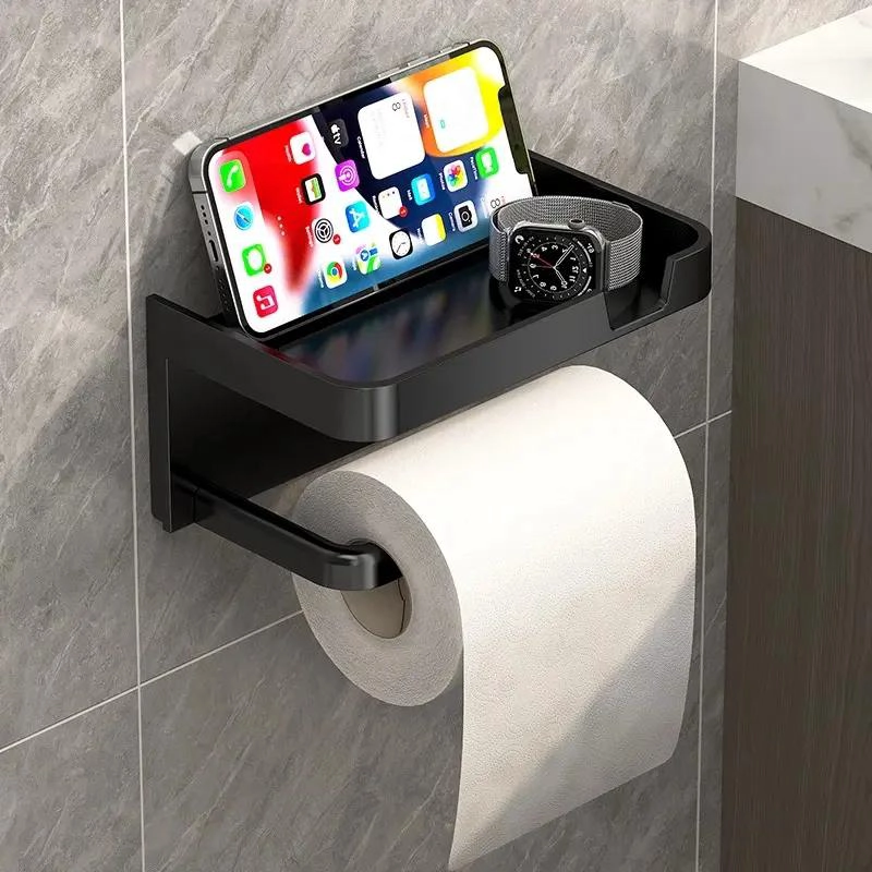 SOPORTE DE PAPEL HIGIE NICO Y ORGANIZADOR PARA BAÑO - 3