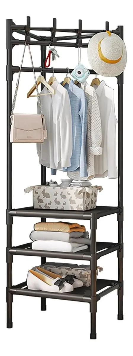PERCHERO ESQUINERO ORGANIZADOR COLGADOR MULTIFUNCIONAL PARA ROPA - 1