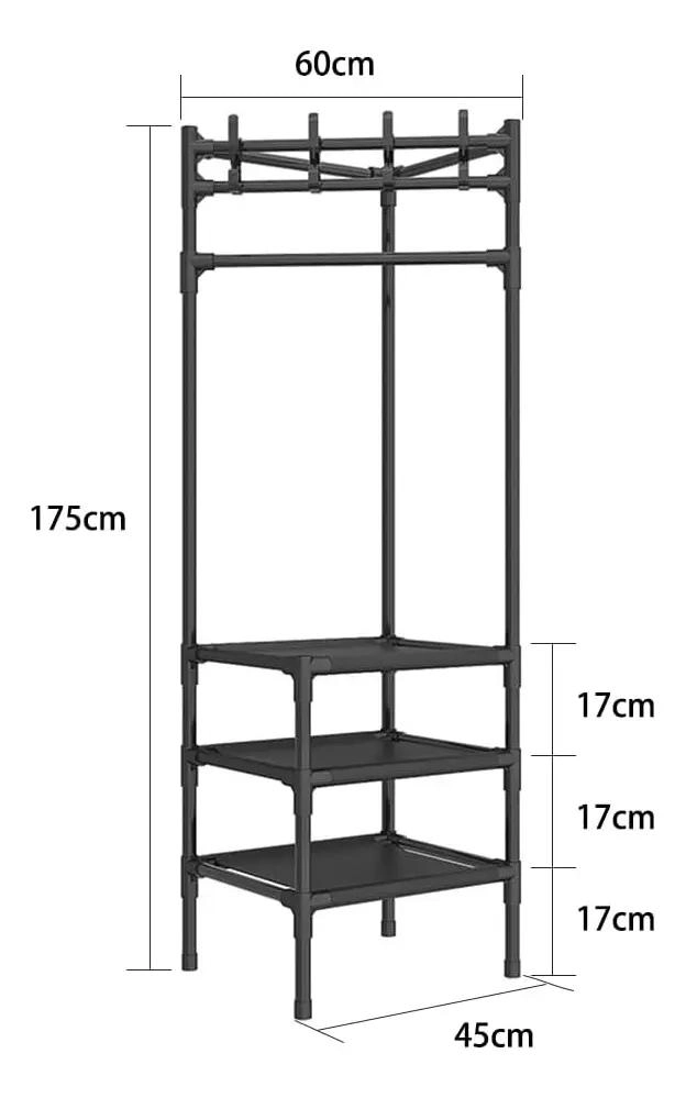 PERCHERO ESQUINERO ORGANIZADOR COLGADOR MULTIFUNCIONAL PARA ROPA - 4