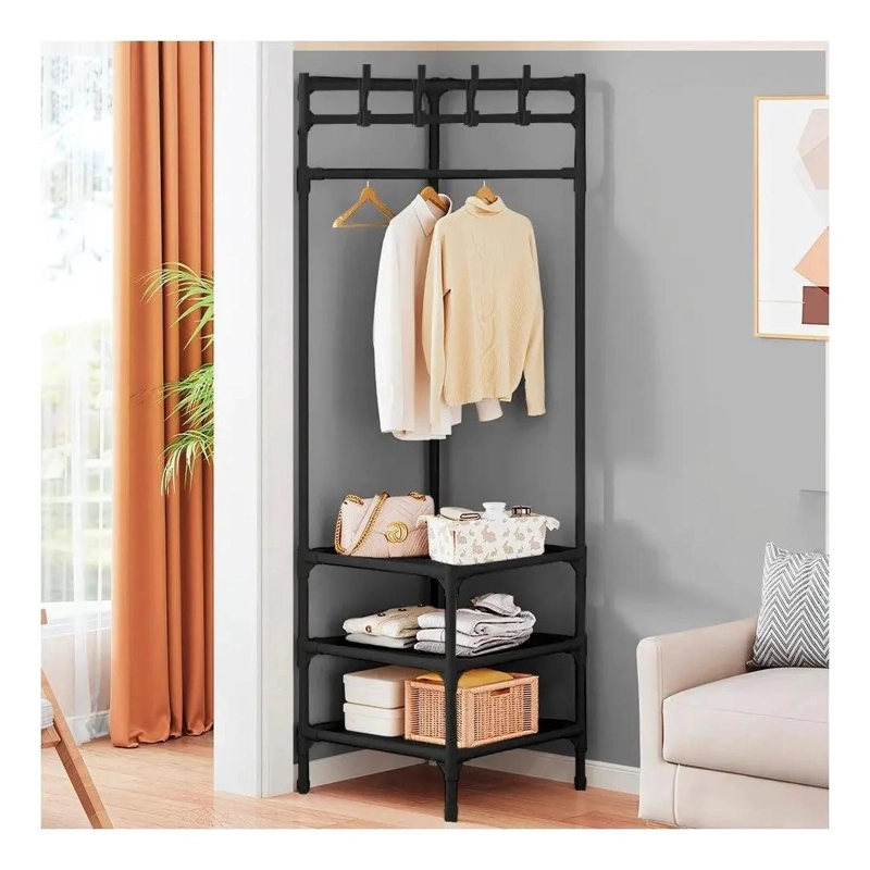 PERCHERO ESQUINERO ORGANIZADOR COLGADOR MULTIFUNCIONAL PARA ROPA - 5