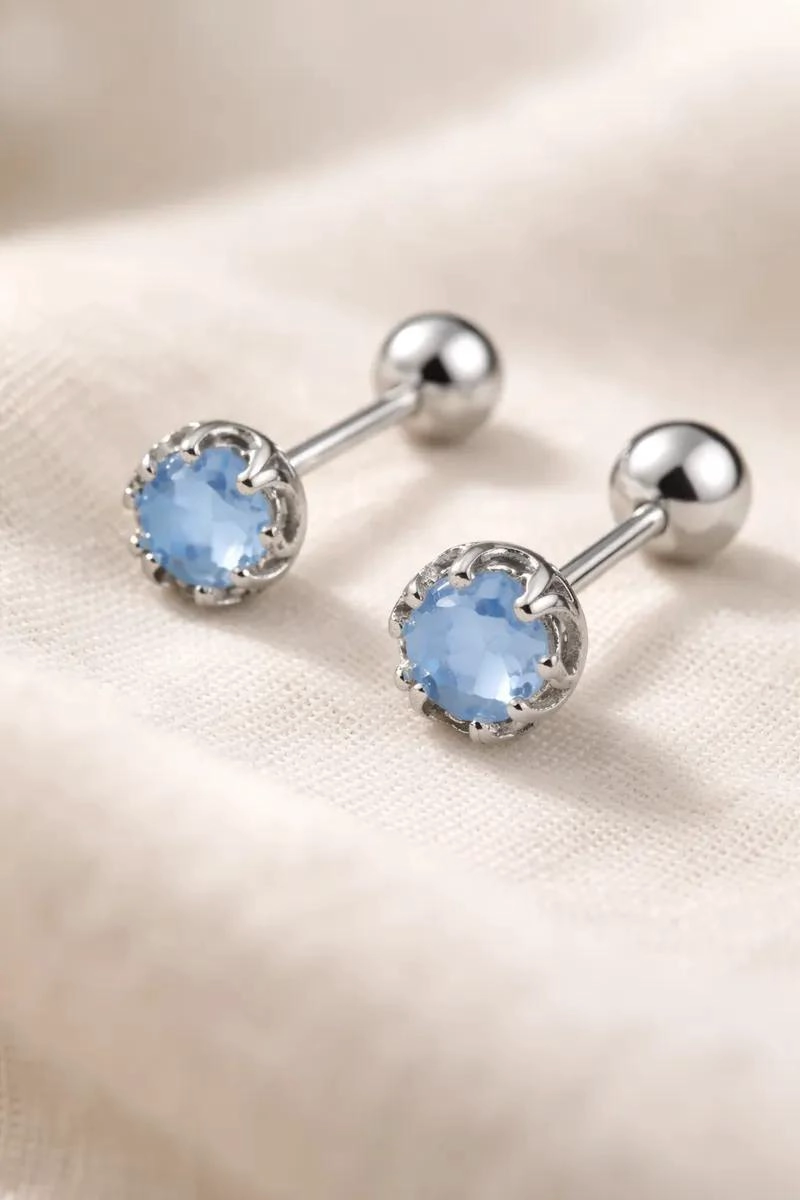 AROS DE PLATA 925 PENDIENTES MUJER DISEÑO ELEGANTE - 4