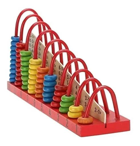 JUEGO DIDACTICO ABACO DE MADERA PARA APRENDER MATEMATICAS - 2