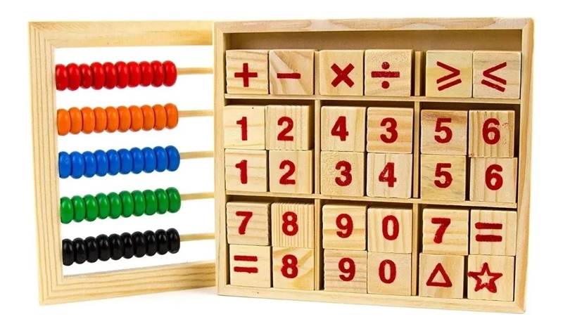JUEGO DIDACTICO ABACO DE MADERA PARA APRENDER MATEMATICAS - 4