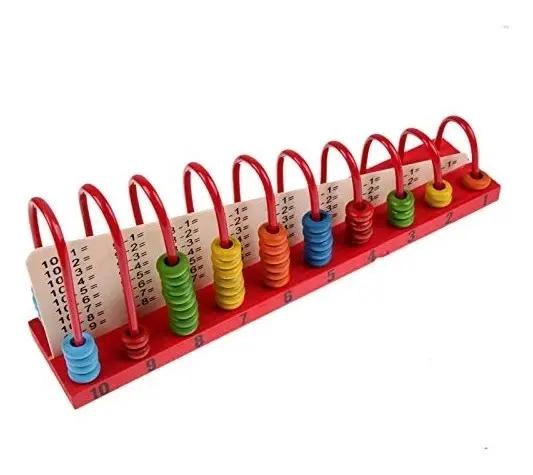 JUEGO DIDACTICO ABACO DE MADERA PARA APRENDER MATEMATICAS - 5