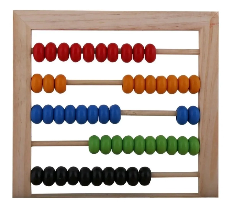 JUEGO DIDACTICO ABACO DE MADERA PARA APRENDER MATEMATICAS - 6