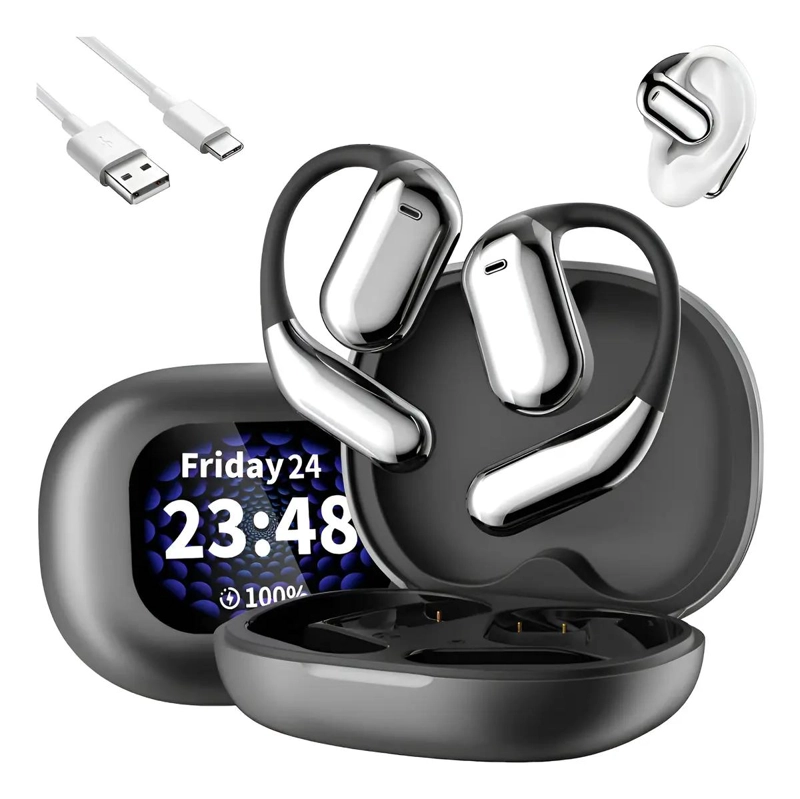 AURICULARES TWS DEPORTIVOS BLUETOOTH CON PANTALLA TACTIL Y CANCELACION DE RUIDO - 1