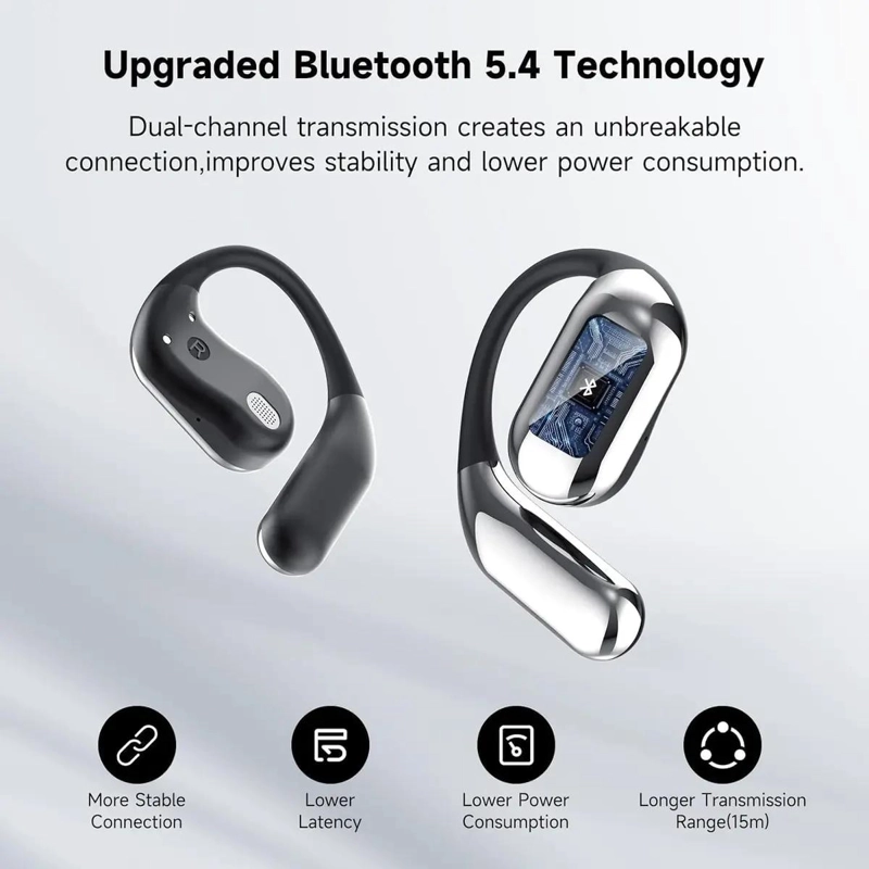 AURICULARES TWS DEPORTIVOS BLUETOOTH CON PANTALLA TACTIL Y CANCELACION DE RUIDO - 2