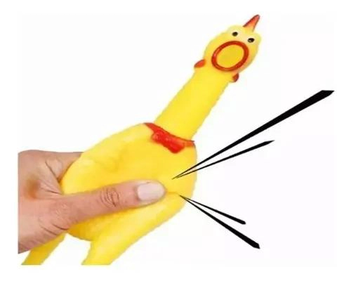 PACK DE 6 JUGUETES DE GOMA PARA PERROS COLOR AMARILLO - 1