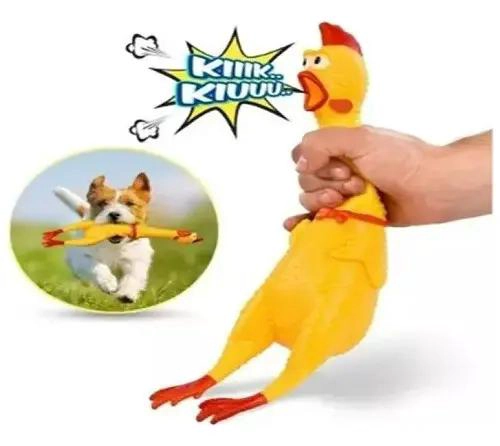PACK DE 6 JUGUETES DE GOMA PARA PERROS COLOR AMARILLO - 2