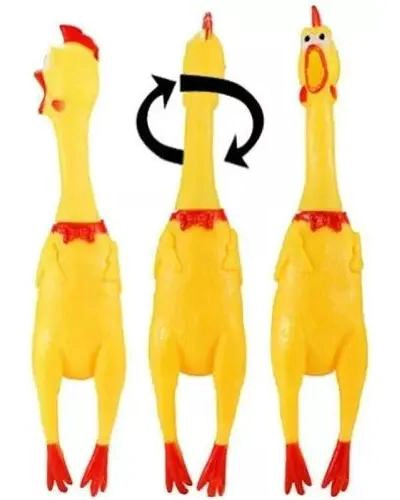 PACK DE 6 JUGUETES DE GOMA PARA PERROS COLOR AMARILLO - 3